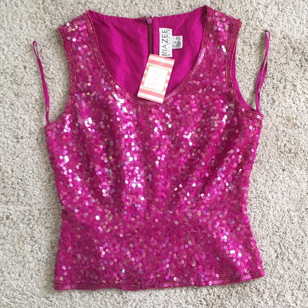 NWT sequin hot top